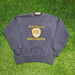 Vintage Michigan Wolverines Sweatshirt Women M/L 21x24 Baggy USA